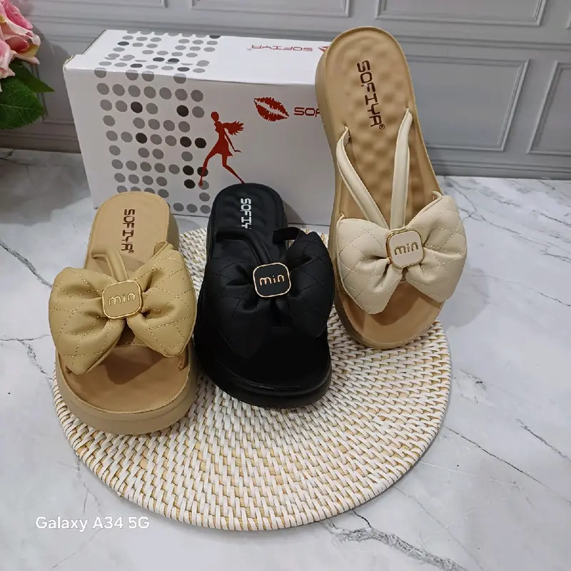 9091-20 sandal wedges import wanita sofiya original kekinian Sendal Jepit Flat Cewek 1