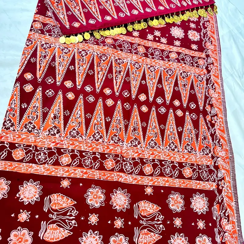Set kain tekuluk batik jambi asli dengan ronce 3