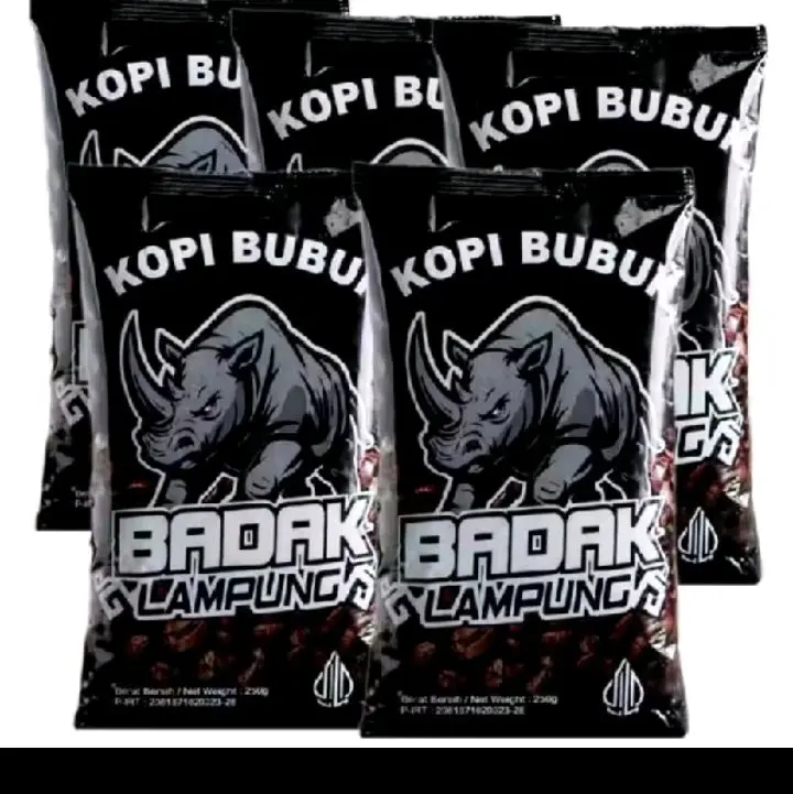 Badak Lampung Kopi Robusta Bubuk 200grm 5 Pics Kopi Berkualitas Tinggi untuk Pengalaman Minum Terbaik