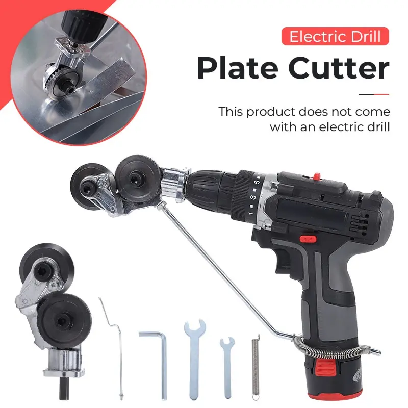 ✦Ready ya cod✦Adapter Mesin Bor Pemotong Plat Seng Tipis Adaptor Bor Gunting Plat Tipis Converter Bor Jadi Gunting Seng Electric Drill Refitting Plate Shears Adaptor Ke Bor Jadi Gunting Seng Electric Drill Plate Cutter Attachment Metal Sheet Cutter N 8