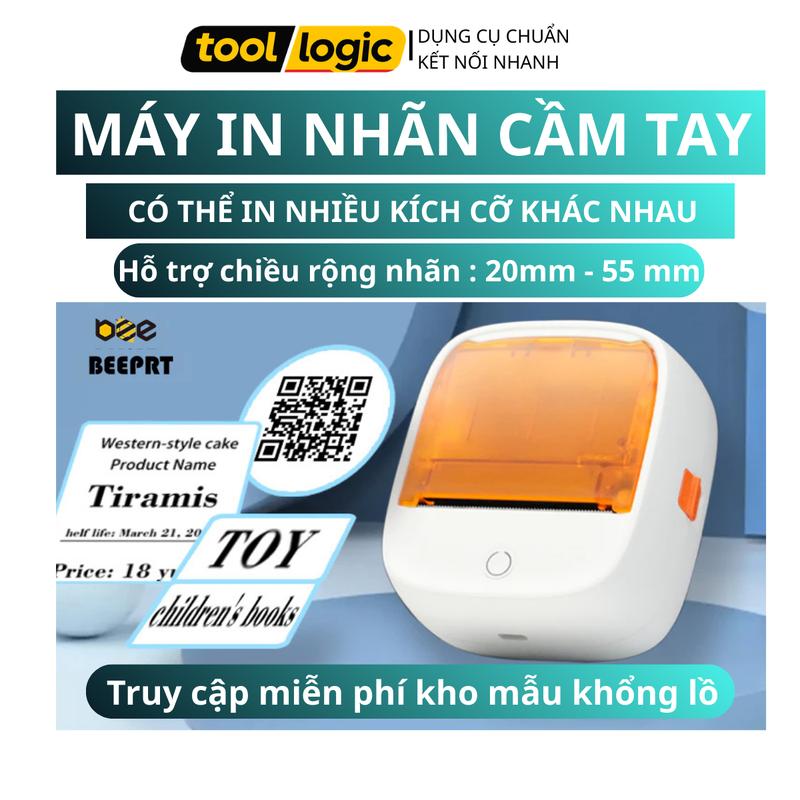 Máy in nhãn nhiệt mini BEEPRT B21 Bluetooth – Không cần mực, hỗ trợ…