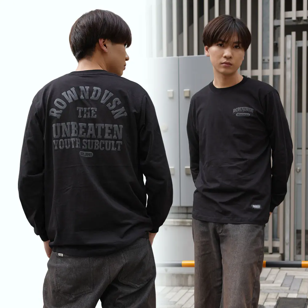 Rown Division Kaos Lengan Panjang || Minoris Black Longsleeve