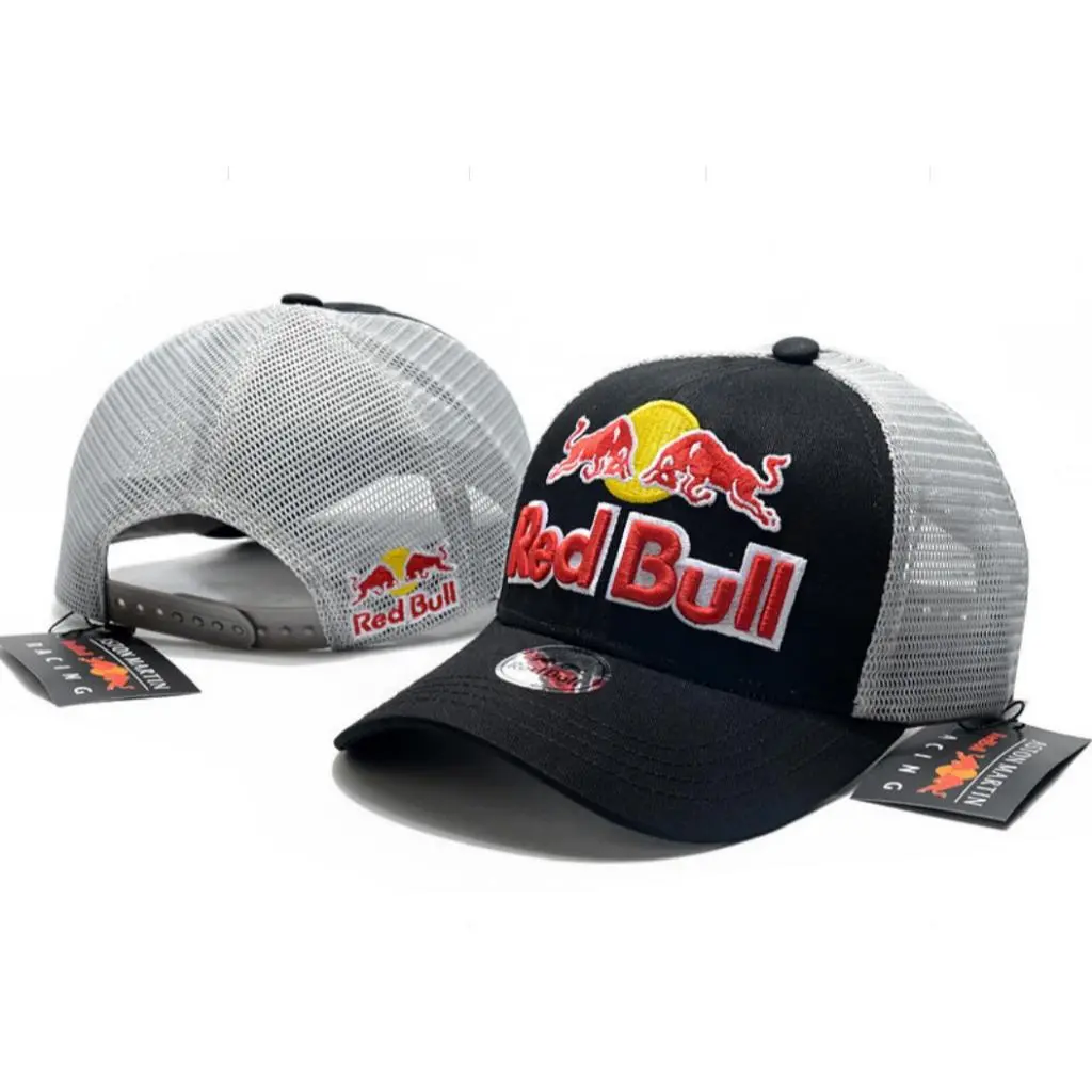 Mũ Bóng Chày Red Bull, Chất Lượng Cao, Mũ Đua Xe Mô Tô Đội Công Thức Một, Mũ Trucker Lưới, Mũ Đua Xe Mô Tô, F1 Thiết Kế