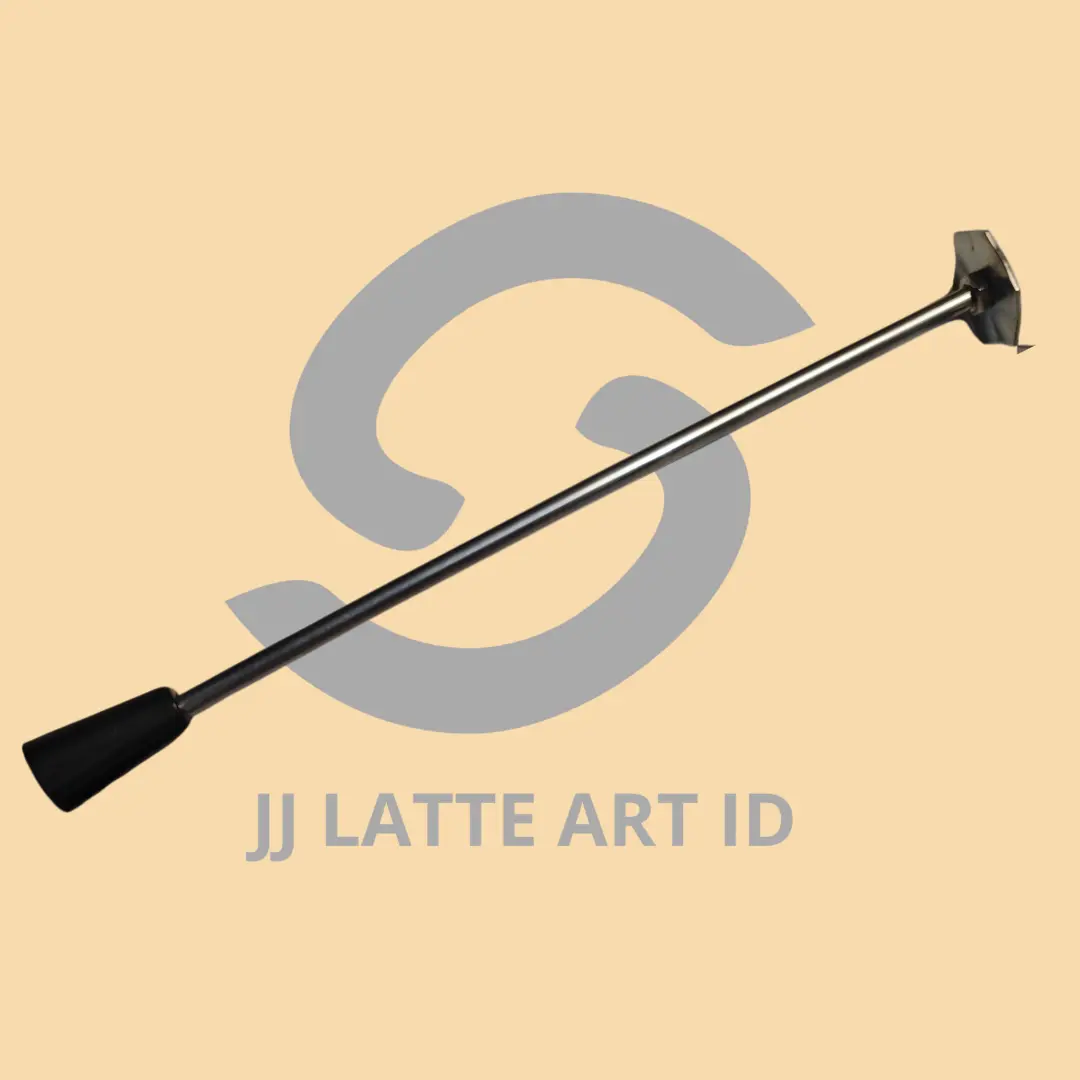 JJ Latte Art ID Stik Mixer Frother Stainless PA66 Pengganti Batang Frother Elektrik Anti Karat Konektor PA66 Kuat Cocok untuk Foaming Susu Mixing Latte Art dan Minuman Bubuk