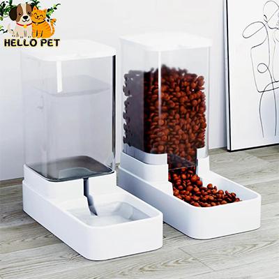 Máy Cho Thú Cưng Cho Ăn Tự Động Dung Tích Lớn 3,8L Thiết Kế Đài Phun Nước Làm Bằng Nhựa Thích Hợp Cho Mèo Và Chó Bình Nước