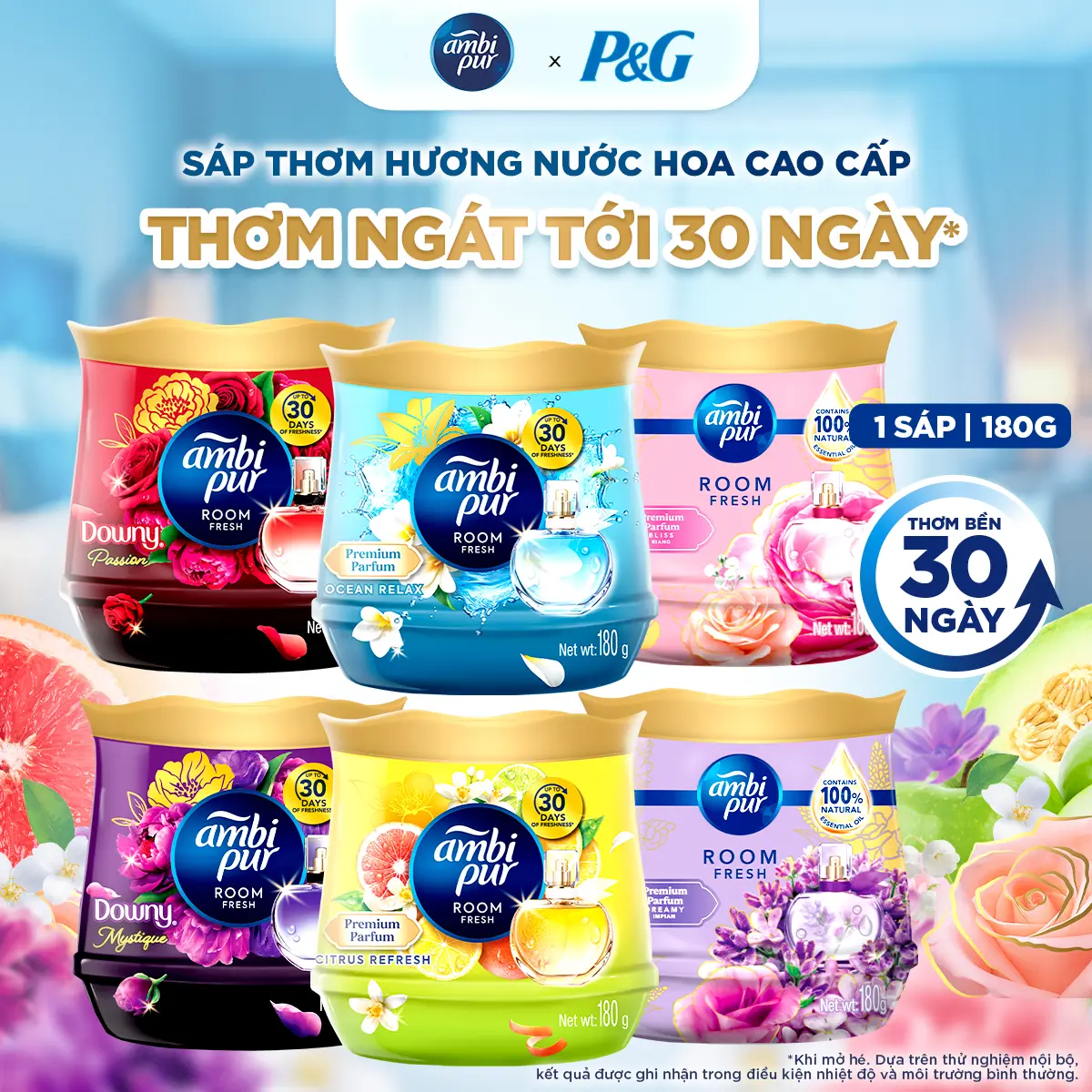[DEAL HOT] Sáp Thơm cùng loại AMBI PUR 180g các mùi hương