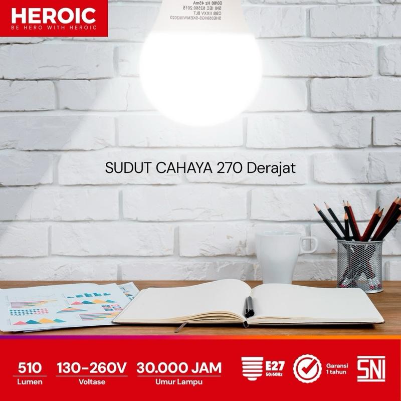 Lampu Heroic LED A / Bohlam LED Lampu Hemat Energi SNI Putih 2