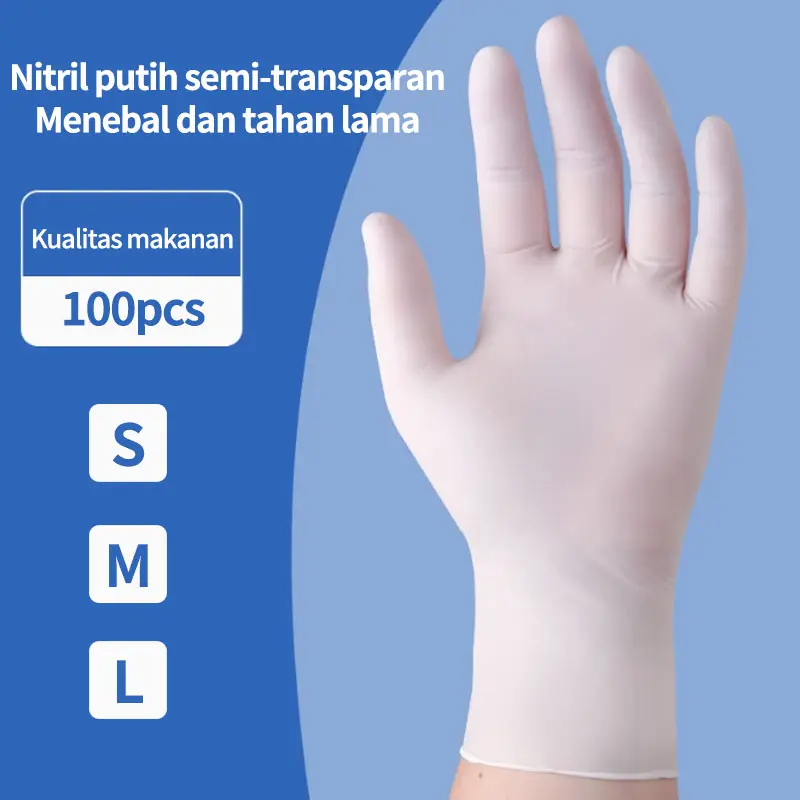 Sarung Tangan Lateks 100% ASLI | Bebas Serbuk Karet 8
