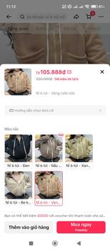 Product Review of Áo khoác nỉ 6 túi nón to 2 lớp tay xỏ ngón, form 75kg vừa - Hana Store from M**c 1