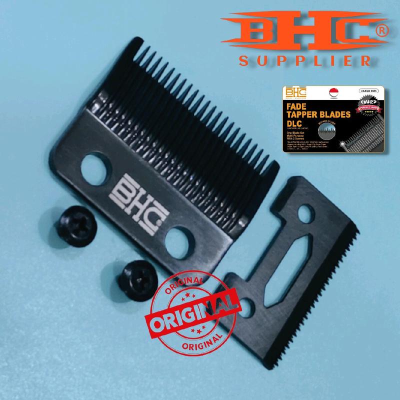 Mata Pisau Mesin Cukur Blade BHC FAPER PRO Original DLC Universal Fade & Tapper / Pisau Mesin Cukur For WAHL WMARK JRL ANDIS GAMMA TUFT LUMI DLL Merah 6