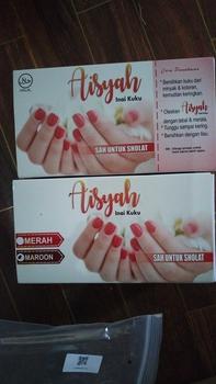 Product Review of Inai Kuku Aisyah 1 box/12pcs Maroon dan Merah from i**a j**i 0