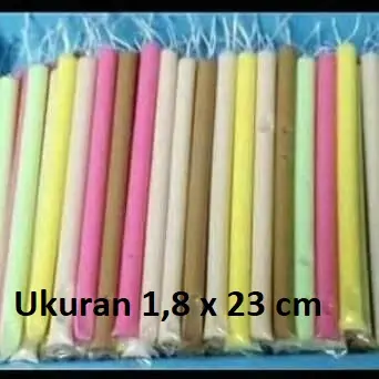 100pcs Plastik Es pensil ukuran 1,8 x 23 cm