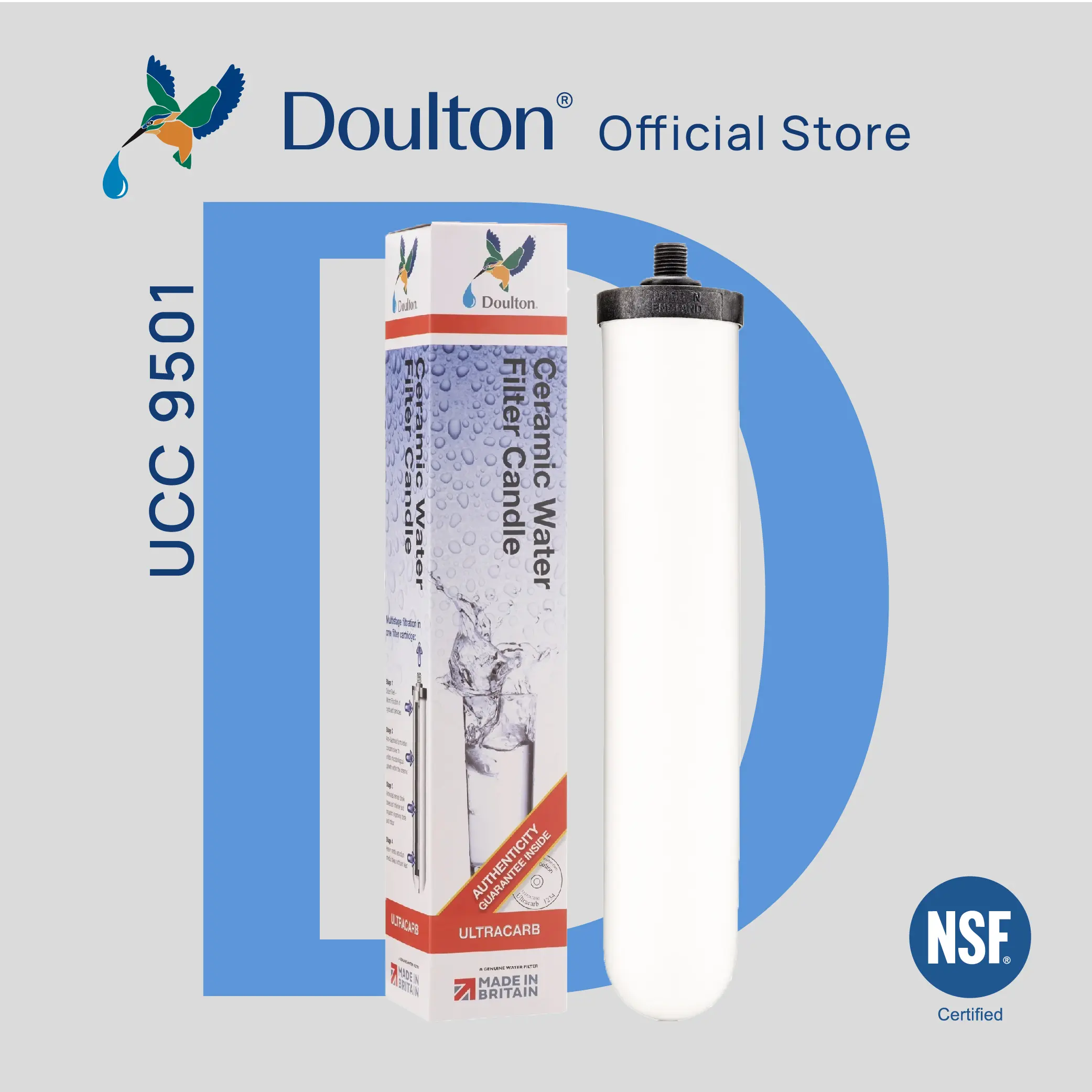 Doulton Ultracarb 9504 / 9501 (NSF) Heavy Metal for Lead, Chlorine & Chemical reduction