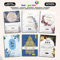 Gambar (100Pcs) Undangan Pernikahan Bahan Briefcard BC 150gsm Borderless Tersedia Jakarta Surabaya Semarang - UK 01 dari Undangan Kita Kota Administrasi Jakarta Barat 1 Tokopedia