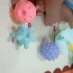 LeLe Toys Bola Pegangan Taktil Multi-Tekstur Karet Lembut untuk Bayi 0-3 Tahun - Mainan Menyentuh & Pijat dengan Warna Macarons Aman & Elastisitas Bagus Air Baby