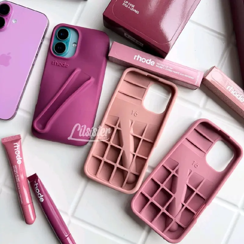 ◤FREE LIPGLOSS & BOX◢ SILICONE SOFT PHONE CASE LIP HOLDER (11 12 13 14 15 16 PRO PLUS PROMAX) 3