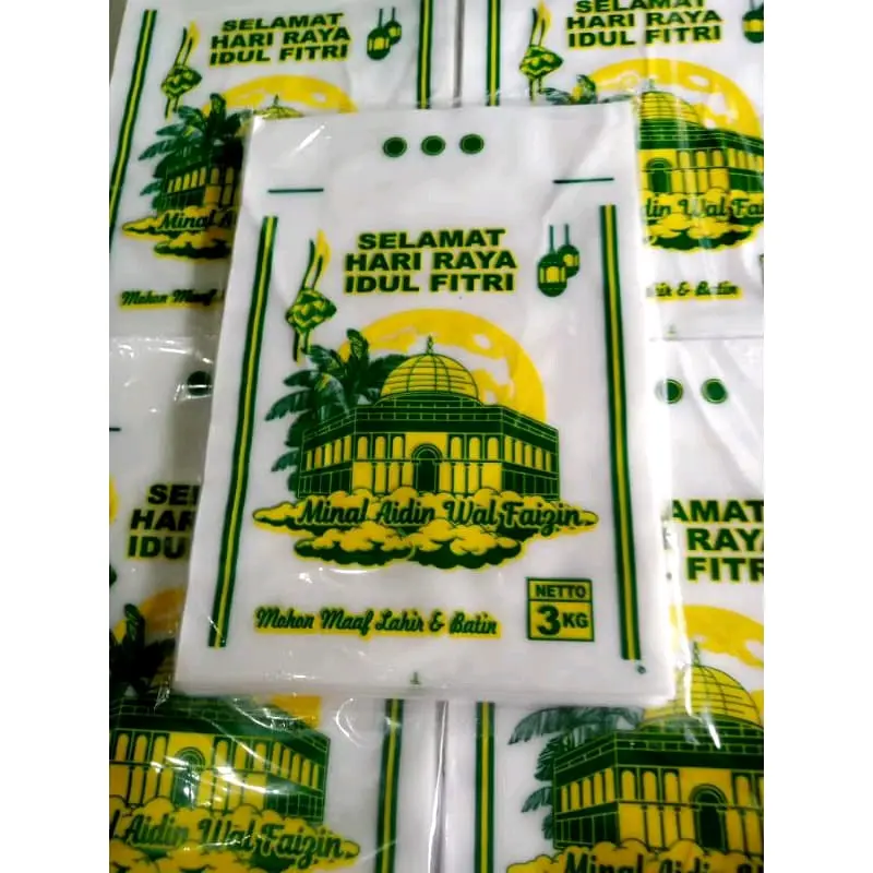 plastik beras zakat 3kg  100pcs