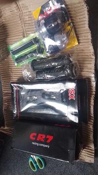 Product Review of Paket 5 Item variasi motor proguard sabit karbon + spion v2 tomok + handgrip domino + karet handle rem + jalu as roda Universal beat mio fino jupiter supra cbr150r nma pcx adv from A**t s**f 0