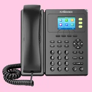 FlyingVoice FIP11CP IP Phone IPPhone support WiFi [2.4GHz WiFi, Color LCD, PoE, 2 SIP Lines, HD Voice]