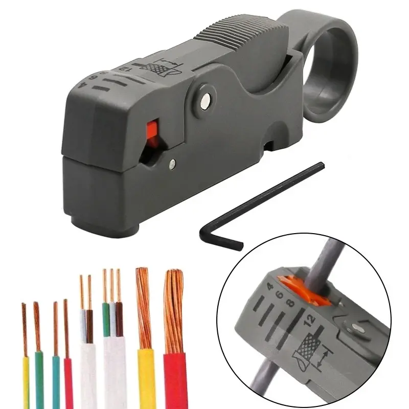 Stripping Pliers Decrustation Wire Cable Tools Stripper 1pc Stainless Steel Round Nose German Insulated Electrical Straight