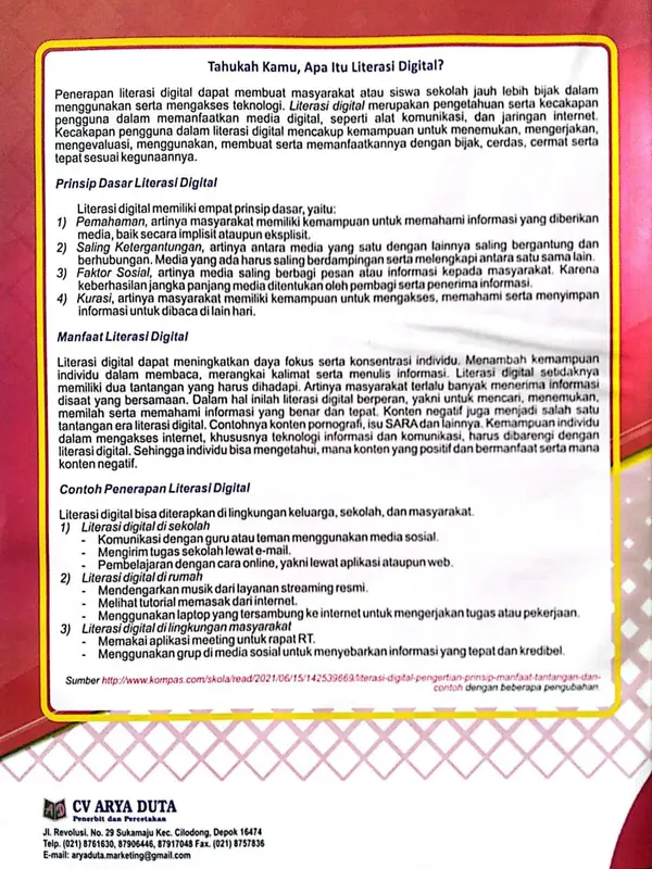 Buku LKS Bahasa Indonesia kurikulum Merdeka Kelas 8 SMP/MTs  Semester 2 1