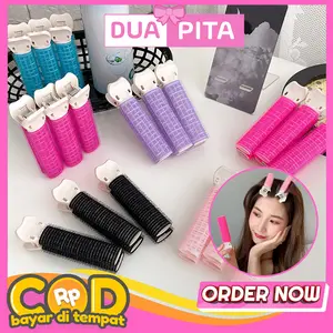 DP40 Roll Jepit Rambut Gulung Jepitan Poni Korea Heatless Curling Style Hair kering sisir