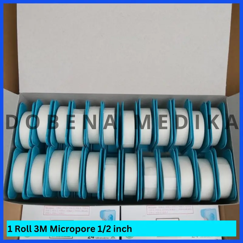 3M Micropore Plester Roll Putih 1 2 1/2 inch 4