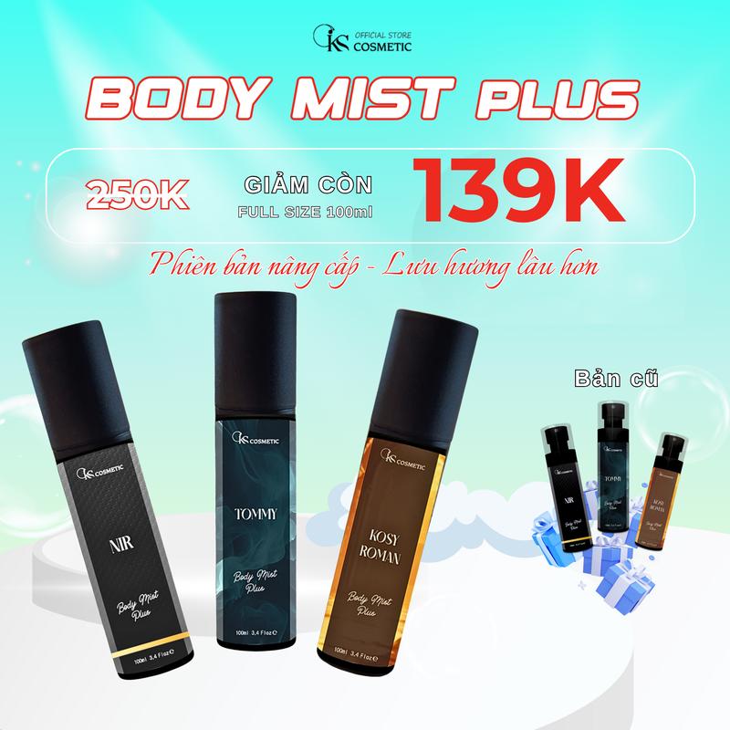 Body Mist Nam - Xịt Thơm Toàn Thân Nước Hoa Cho Nam Phù Hợp Đi Học