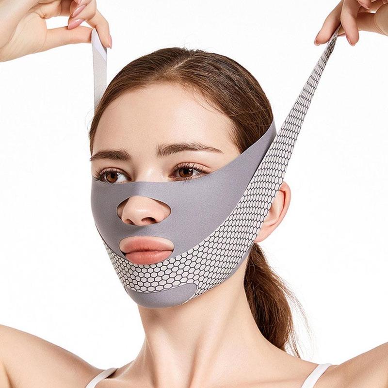 Product Introduction of 1pcs V Shaper Facial Bandage Double Chin Masseter Beauty Sleep Sculpting Mask Face Mask Beauty O4O3 37