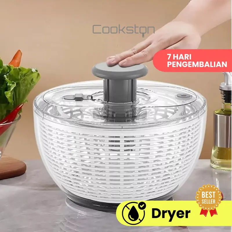 COOKSTON Salad Spinner Electric Dryer - Pengering Sayuran Electric - Size Large 0