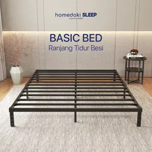 Homedoki Basicbed  Series/ Tatakan Divan Tempat Tidur / Yelena Ranjang Tidur / Divan Dipan Tempat Tidur / Kai Ranjang Besi Industrial Bed In a Box Furniture