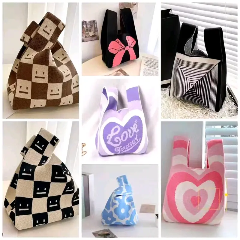 Tas Knot Bag Korean style Tas Rajut Ukuran 35*20 Kanvas 0