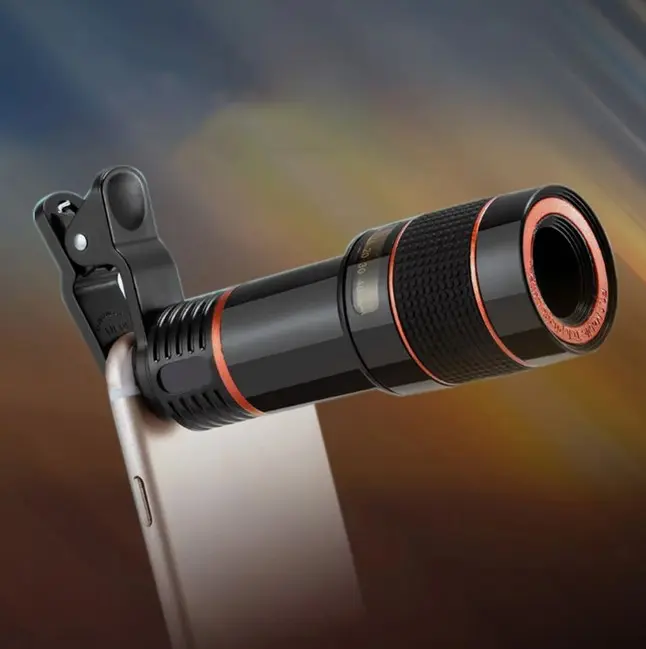 MOONBIFFY Lensa Smartphone Teleskop External Single Telescopic Lens 12X - DW4638 - Black