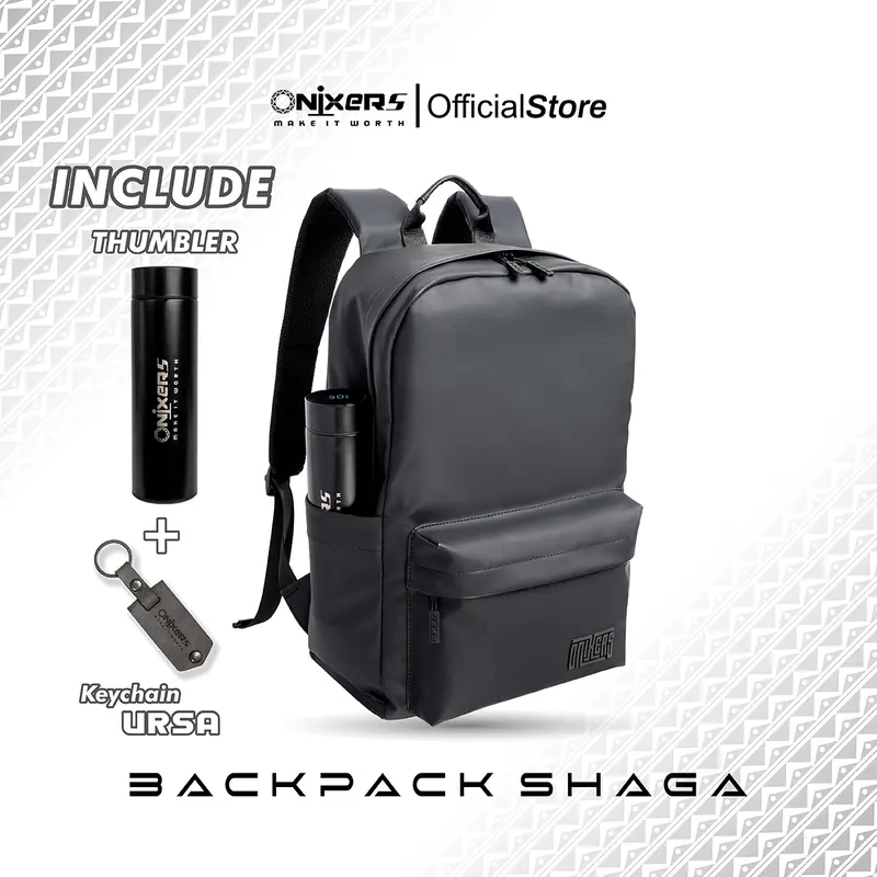 ONIXERS I Backpack SHAGA I Tas Laptop Ransel Pria I Dapper Bag Pria Wanita Anti Air Waterproof Premium I Backpack Sekolah Kantor Kerja Outdoor 1