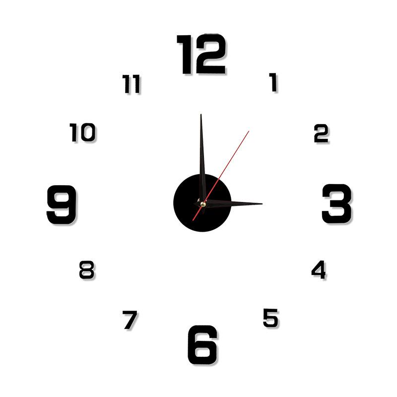 Jam Dinding Tempel 3D Analog Akrilik Style Eropa Modern Dekorasi Ruangan 1