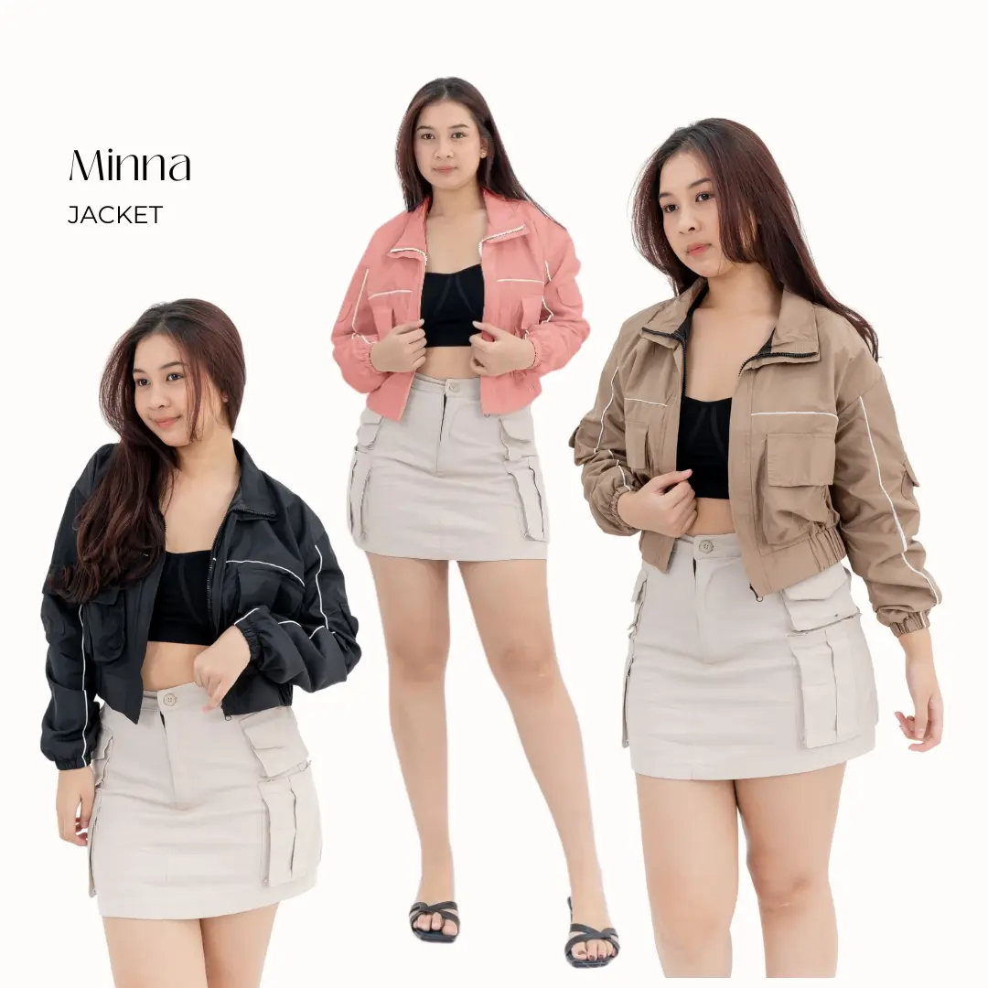[GURLBUCKET] Minna Jacket / Jaket / Outer Micro Ns "Pakaian Wanita"