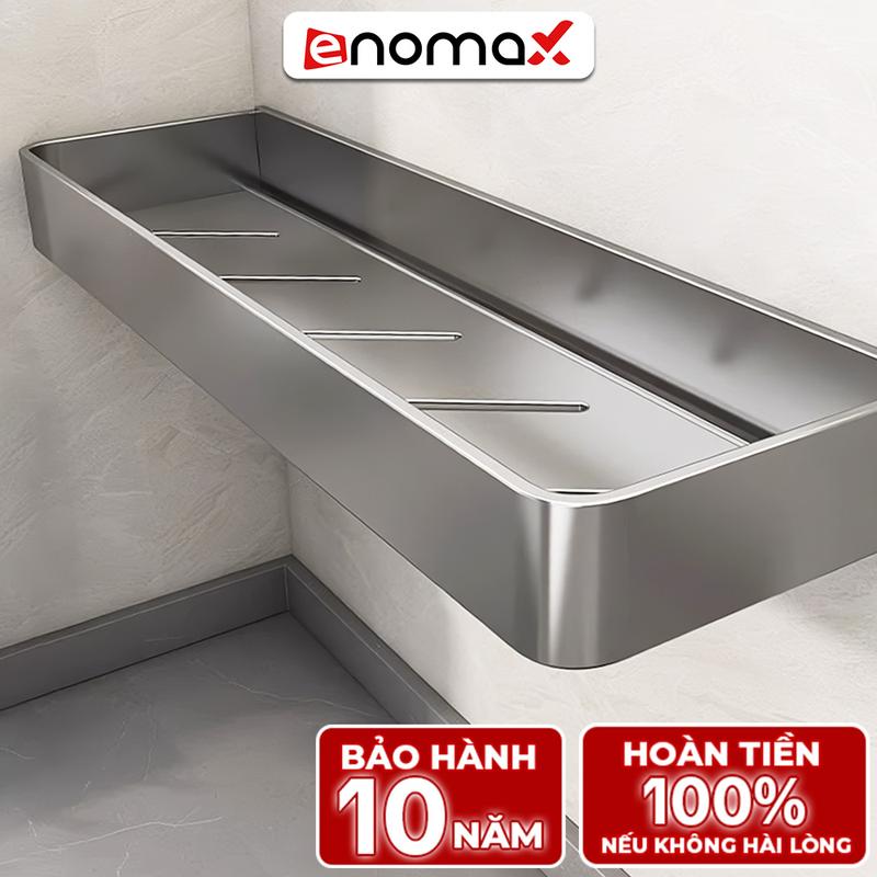 Kệ phòng tắm Enomax đa năng dán tường để đồ nhà tắm chất liệu nhôm hàng không cao cấp bao gồm keo dán và ốc vít 