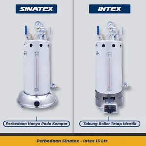 Boiler Stainless 304 Besi SINATEX Tabung Boiler 15 Liter Setrika Uap Laundry Lengkap Otomatis Awet Gratis Ongkir
