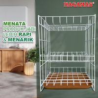 Gambar Nagamas Rak Piring Susun 3 Putih Nampan Olivia Plastik  / Rak Piring Besi Anti Karat dari Nagamas Official Store Kota Tangerang 4 Tokopedia