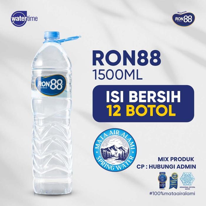 Gambar RON88 Botol 1500 ml (isi 12 botol) (INSTAN) dari WATERTIME Store Kota Administrasi Jakarta Utara Tokopedia
