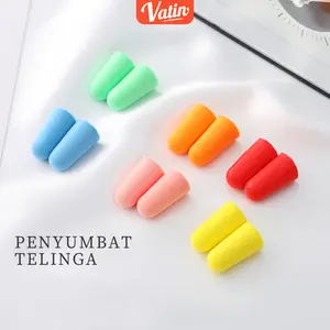 Earplugs Tidur Peredam Suara Nyaman/Silicone Earplugs Noise Reduction Sleeping Earplugs