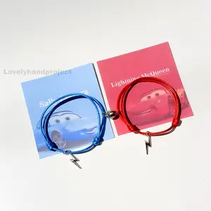 Gelang Couple Cars Lightning Mcqueen & Sally Disney (2pcs) Bracelets Magnet