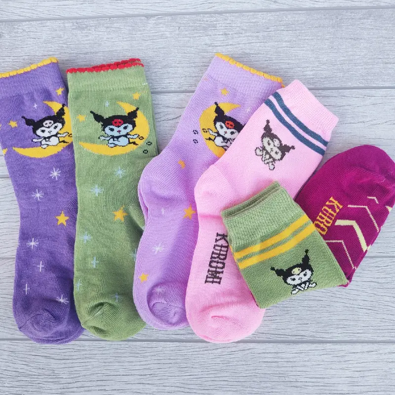Paket 3 pasang kaos kaki anak - Anak import / kaos kaki anak TK, SD  Motif Fashion 8