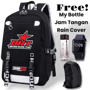￼TAS RANSEL SEKOLAH ANAK LAKI LAKI PEREMPUAN MOTIF BRT RACCING TAS SEKOLAH ANAK SD&SMP BONUSNYA JAM Backpack