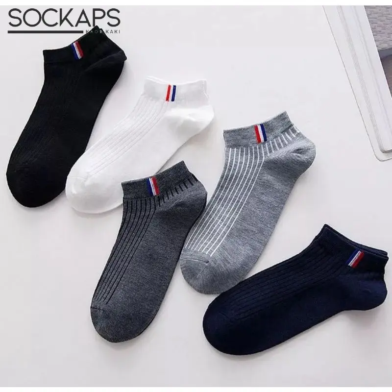 (3 Pasang) Kaos Kaki Francis Pendek Mata Kaki  Unisex Dewasa  - Lembut Nyaman