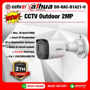 CCTV Outdoor Dahua 2MP HAC-B1A21 HDCVI IR Camera