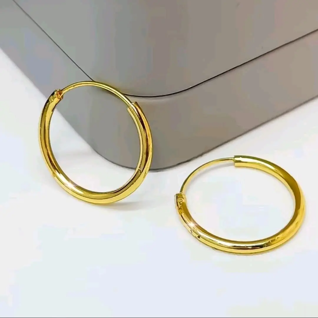 PROMO ANTING WANITA DEWASA POLOS GODL TITANIUM ANTI LUNTUR Earrings
