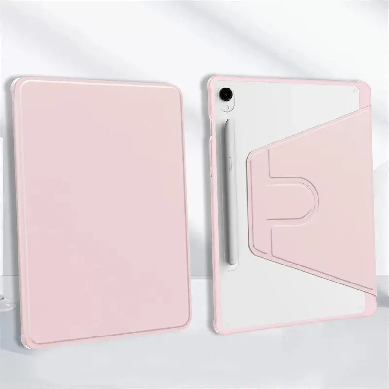 LEVINO Casing Compatible for Samsung Tab A9 A9 Plus S7/S8 Plus S7/S8 FE Plus Tab A8 S6 Lite Smart Magnetic Case Support Auto Lock 360 Rotation Acrylic 7