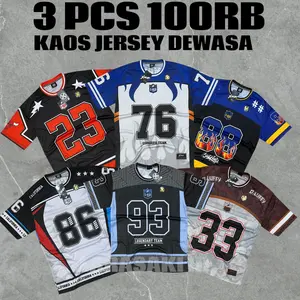 PAKET HEMAT 3PC 100RB KAOS JERSEY PRIA WANITA TERLARIS/KAOS JERSEY MILANO/KAOS JERSEY/KAOS JERSEY VIRAL