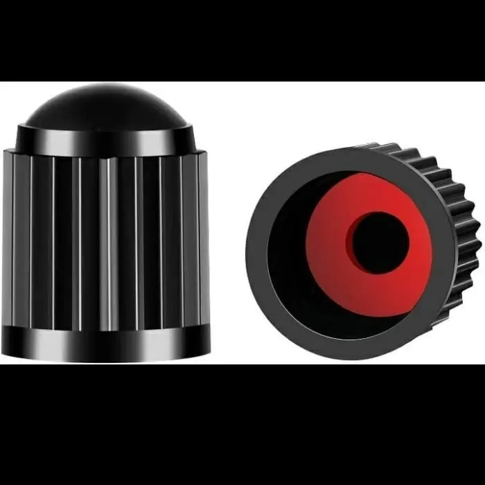 [4pcs] Tutup Pentil Ban Dengan Karet Ring Mobil Sepeda Motor Anti Debu Bocor Seal Universal Nitrogen Tire Valve Cap Car Kendaraan 2